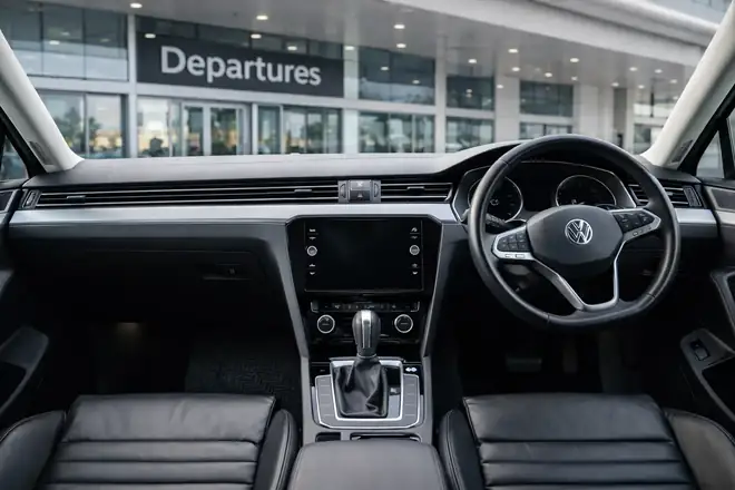 Clean dashboard and front cabin view
